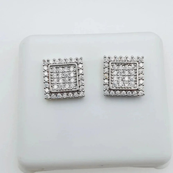 "925 Sterling Silver Plated CZ Earrings, EVBRS441 - Picture 5 of 10